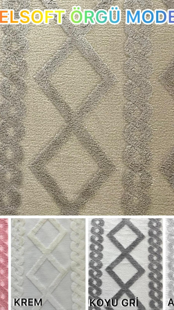 Örgü Model Welsoft Yatak Koruyucu Set - Kış Aylarının Vazgeçilmez Yumuşak Örtüsü Açık Gri Renk