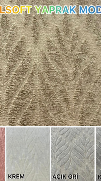 Yaprak Model Welsoft Yatak Koruyucu Set - Kış Aylarının Vazgeçilmez Yumuşak Örtüsü Açık Gri Renk