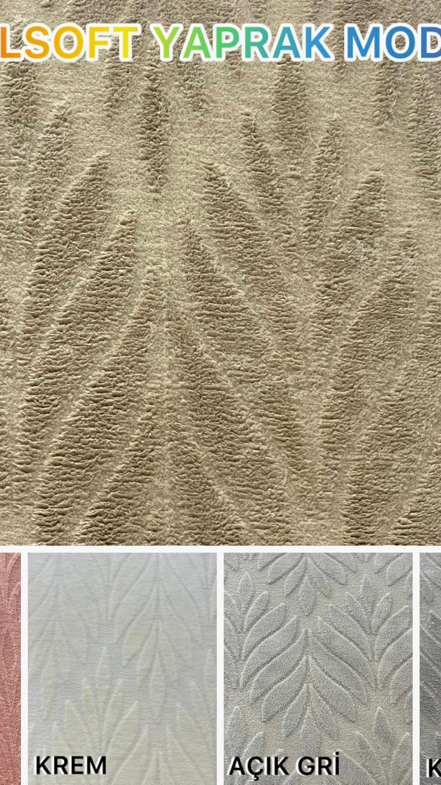 Yaprak Model Welsoft Yatak Koruyucu Set - Kış Aylarının Vazgeçilmez Yumuşak Örtüsü Krem Renk