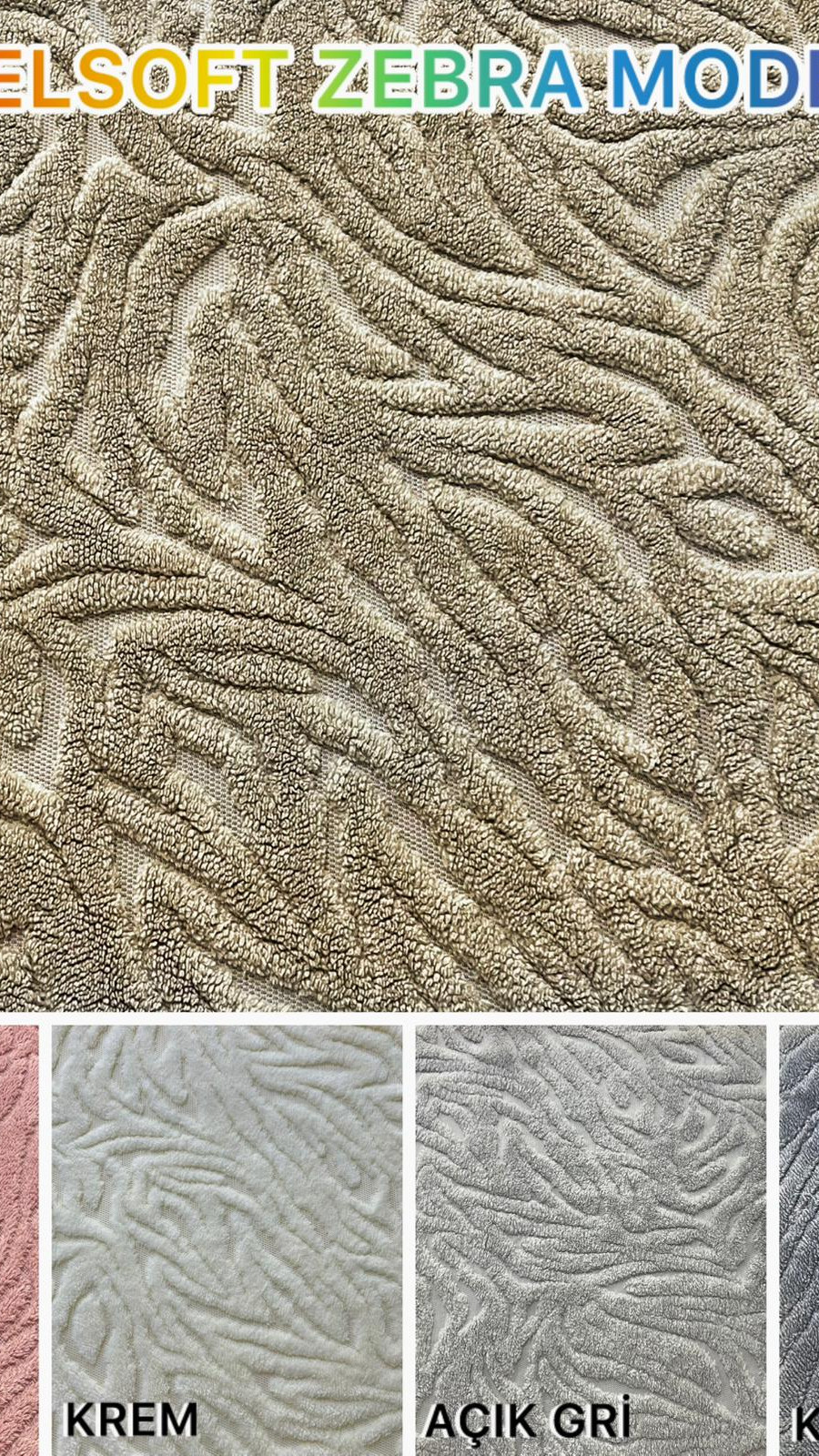 Zebra Model Welsoft Yatak Koruyucu Set - Kış Aylarının Vazgeçilmez Yumuşak Örtüsü Krem Renk