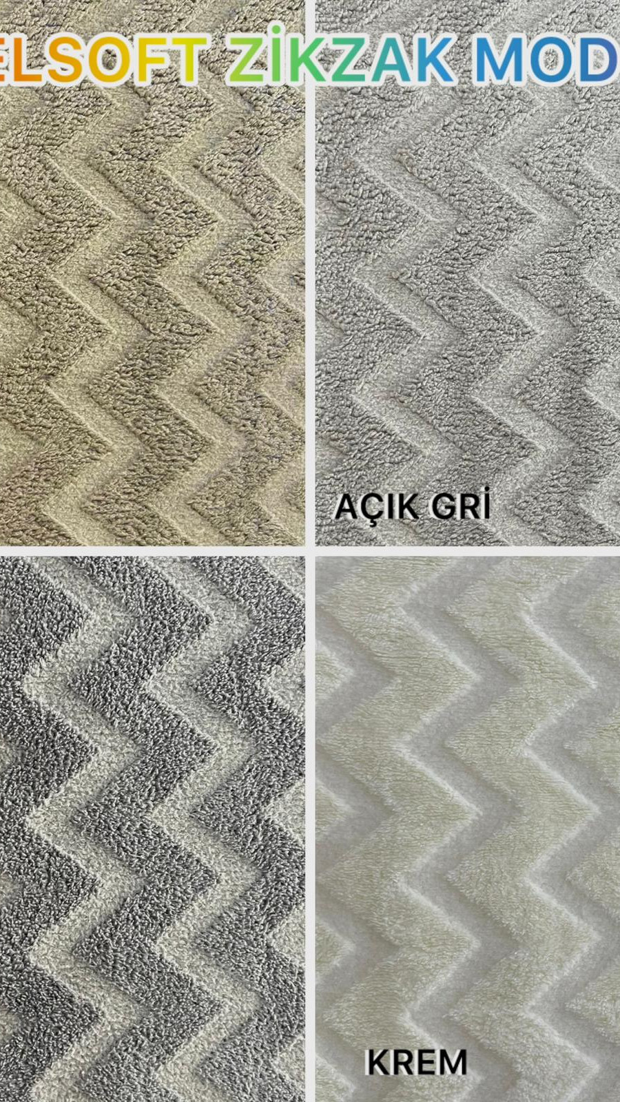 Zikzak Model Welsoft Yatak Koruyucu Set - Kış Aylarının Vazgeçilmez Yumuşak Örtüsü Koyu Gri Renk